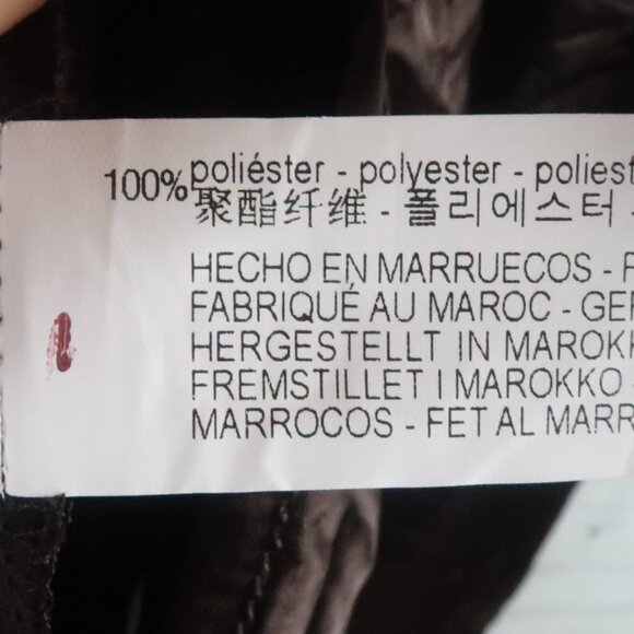 ZARA BROWN LONG SLEEVE BUTTON DOWN FITTED WRINKLED TOP SIZE MEDIUM NWOT - Picture 3 of 8